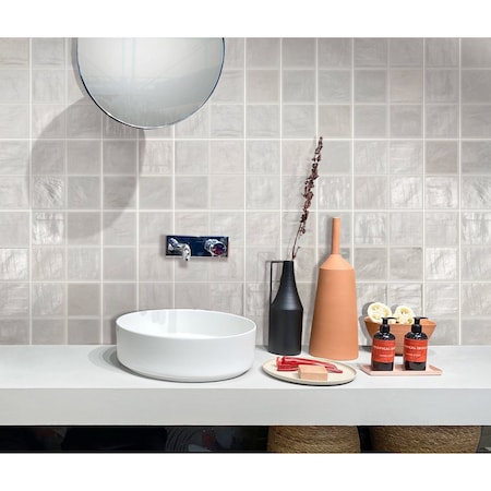 Apollo Tile Mallorca White 4 in. x4 in. 5.56 Sq.Ft Ceramic Tile, 50PK APLEC75